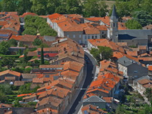 Centre du village de Dourgne depuis St-Stapin