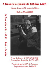 Flyer "À travers le regard de Pascal LAUR"