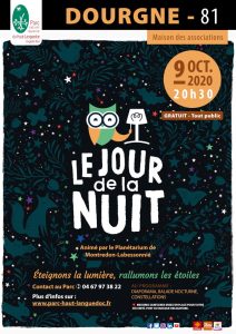 Affiche Le Jour de la nuit à Dourgne