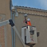 Installation des caméras de surveillance