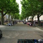 Place des Promenades à Dourgne