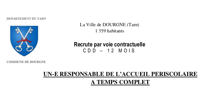 Responsable d’accueil périscolaire