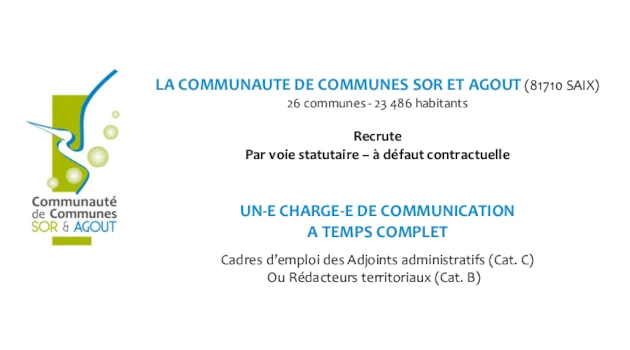 Chargé de communication CCSA mars 2023
